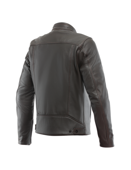CAZADORA DAINESE FULCRO QDF LEATHER MARRON OSCURO