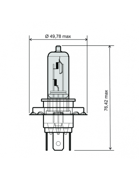 LAMPARA HALOGENA 12V 35/35W H-4