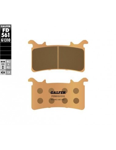 PASTILLA DE FRENO SINTERIZADA FD561G1310 RACING PASTILLA DE FRENO SINTERIZADA FD561G1310 RACING