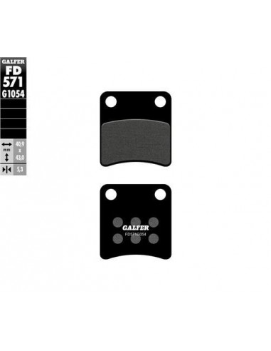 PASTILLA DE FRENO FD571G1054 SEMI METALICA PASTILLA DE FRENO FD571G1054 SEMI METALICA