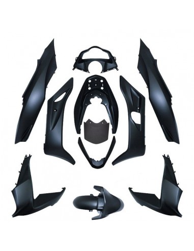KIT CARROCERIA HONDA PCX 2010-2016 NEGRO MATE 10 PIEZAS KIT CARROCERIA HONDA PCX 2010-2016 NEGRO MATE 10 PIEZAS