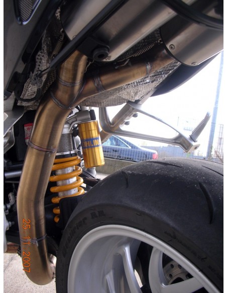 GPR Par de terminales homologados con db killer extraíbles y tubos de conexión específicos Bmw R 1200 S 06-08