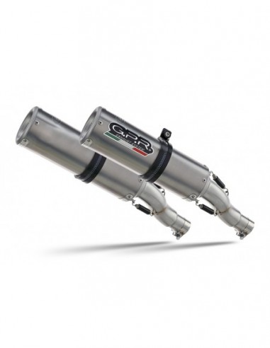 GPR Par de terminales homologados con db killer extraíbles y tubos de conexión específicos Aprilia Rsv 1000 R Factory 06-10