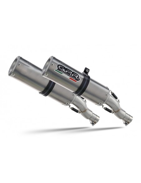 GPR Par de terminales homologados con db killer extraíbles y tubos de conexión específicos Ducati Monster 1100 09-10