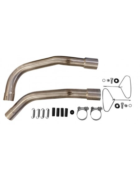 GPR Par de terminales homologados con db killer extraíbles y tubos de conexión específicos Honda Vtr 1000 Sp-1 RC51  00-01