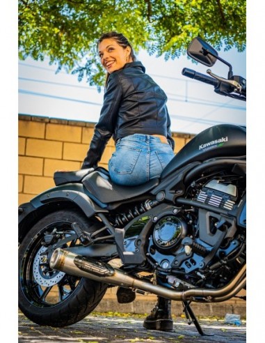 GPR Escape completo homologado con catalizador incluido db killer extraíble Kawasaki Vulcan 650 S 21-24