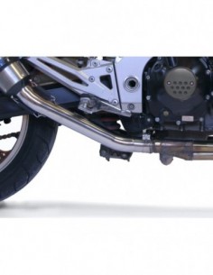GPR Par de terminales homologados con db killer extraíble, catalizadores y tubo de conexión específico Kawasaki Z1000 03-06