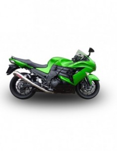 GPR Par de terminales homologados con db killer extraíbles y tubos de conexión específicos Kawasaki Zzr 1400 12-16