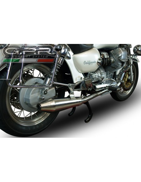 GPR Par de terminales homologados con db killer extraíble catalizadores y tubo conexión Moto Guzzi California 1100 97-05