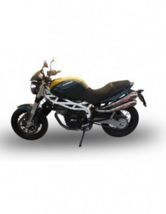 GPR Par de terminales homologados con db killer extraíbles y tubos de conexión específicos Moto Morini Sport 1200 08-10