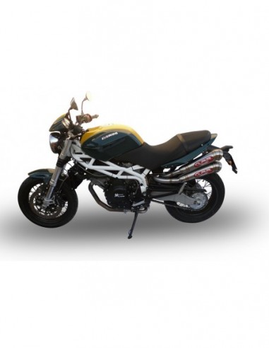 GPR Par de terminales homologados con db killer extraíbles y tubos de conexión específicos Moto Morini Sport 1200 08-10