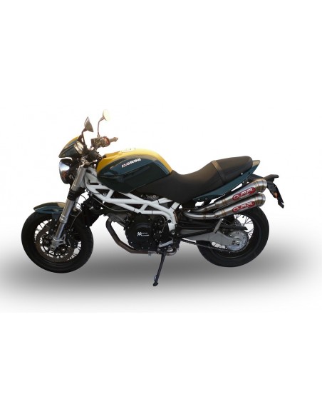 GPR Par de terminales homologados con db killer extraíbles y tubos de conexión específicos Moto Morini Sport 1200 08-10