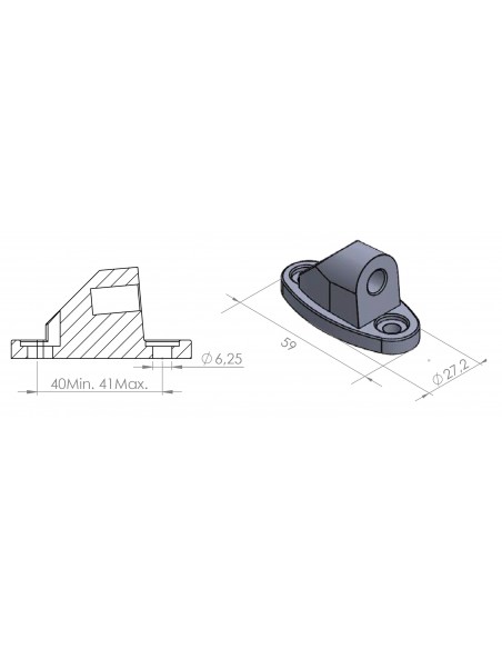SOPORTE RETROVISOR HI-TECH PAR