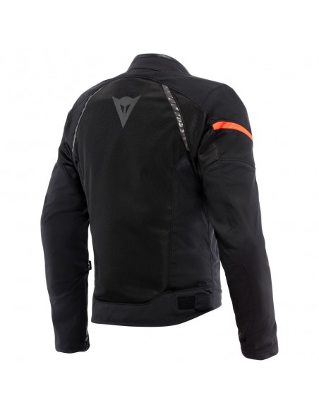 CAZADORA DAINESE AIR FRAME 3 TEX BLACK/BLACK/RED-FLUO