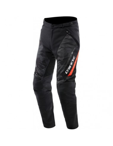 PANTALON DAINESE DRAKE 2 SUPER AIR TEX BLACK/ANTHRACITE/RED-FLUOR