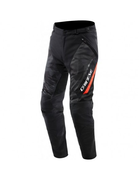 PANTALON DAINESE DRAKE 2 SUPER AIR TEX BLACK/ANTHRACITE/RED-FLUOR