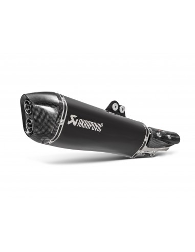 AKRAPOVIC BLACK EDITION SILENCIOSOS SLIP-ON. HOMOLOGADO ACERO INOXIDABLE KYMCO AK 550 2017-2020