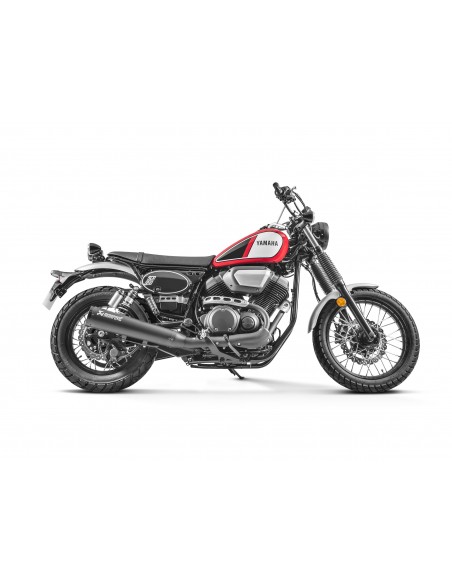 AKRAPOVIC BLACK EDITION SILENCIOSOS SLIP-ON. HOMOLOGADO ACERO INOXIDABLE YAMAHA XV - SCR 950 2017-2020