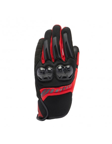 GUANTE DAINESE MIG 3 AIR TEX BLACK/RED-LAVA