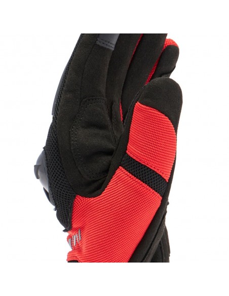 GUANTE DAINESE MIG 3 AIR TEX BLACK/RED-LAVA
