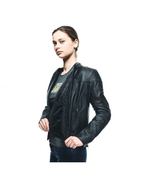 CAZADORA DAINESE ITINERE LEATHER WOMAN BLACK
