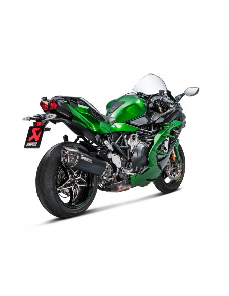 AKRAPOVIC BLACK EDITION SILENCIOSOS SLIP-ON. HOMOLOGADO TITANIO