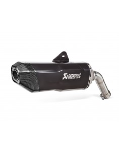 AKRAPOVIC BLACK EDITION SILENCIOSOS SLIP-ON. HOMOLOGADO TITANIO
