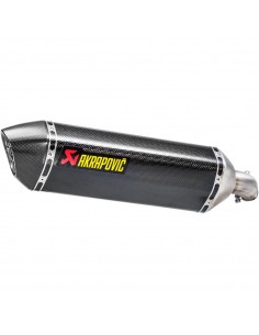 AKRAPOVIC SILENCIOSOS SLIP-ON. HOMOLOGADO CARBONO SUZUKI SV 650 2016-2024