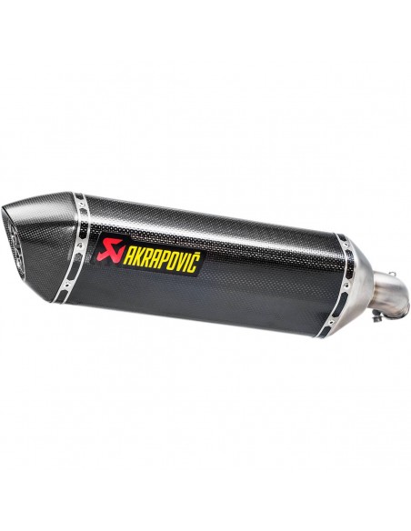 AKRAPOVIC SILENCIOSOS SLIP-ON. HOMOLOGADO CARBONO SUZUKI SV 650 2016-2024