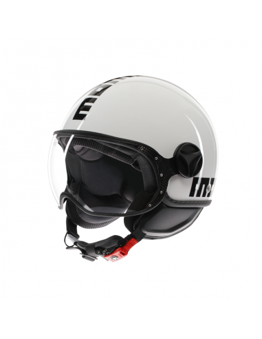 CASCO MOMO FGTR CLASSIC MONO WHITE BLACK CASCO MOMO FGTR CLASSIC MONO WHITE BLACK