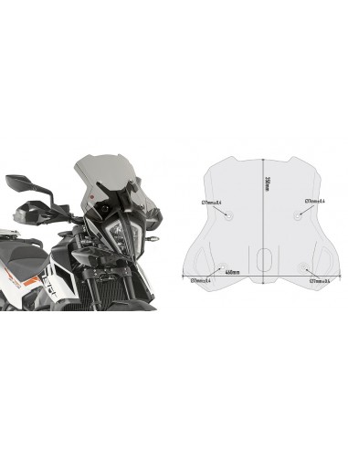 CUPULA GIVI P/KITA KTM.ADVENTURE/R7 7710D