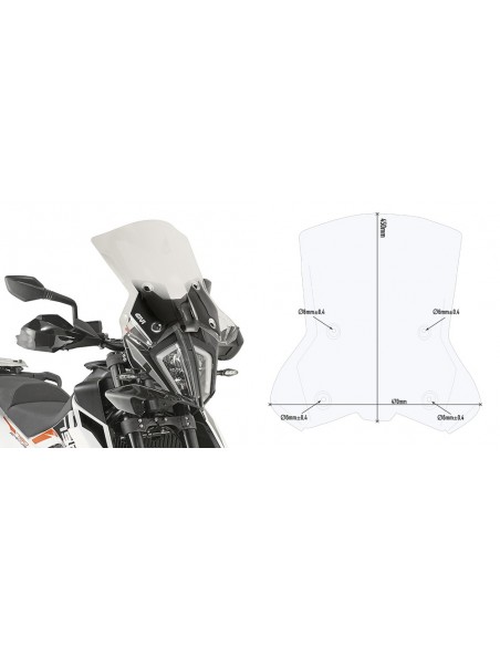 CUPULA GIVI P/KITA KTM.ADV.390 20AD 7710DT