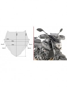 CUPULA GIVI P/KITO YAMAHA.MT07.18 A2140