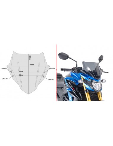 CUPULA GIVI C/KITA SUZUKI.GSX-S.750 A3113