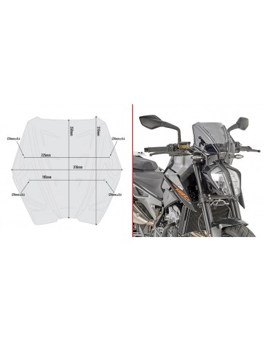 CUPULA GIVI C/KITA KTM.DUKE.790/890 A7708