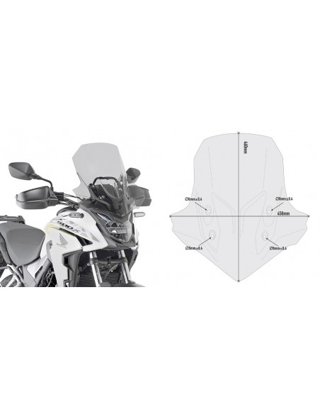 CUPULA GIVI C/KITAO HONDA.CBX.500.1 D1171S