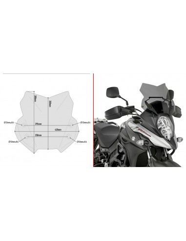 CUPULA GIVI P/KITAO SUZUKI.DLV.STRO D3112B