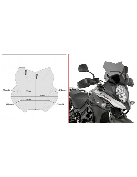 CUPULA GIVI P/KITAO SUZUKI.DLV.STRO D3112B