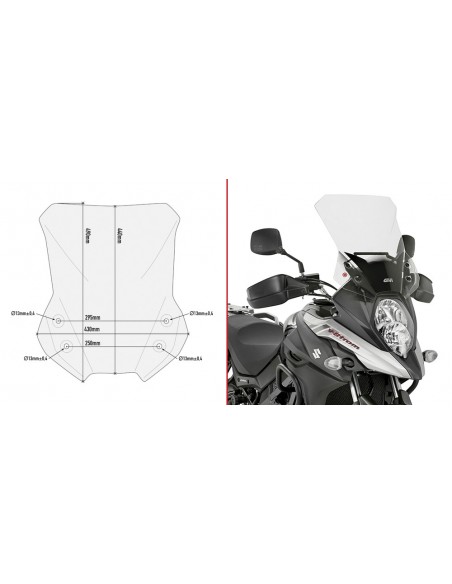 CUPULA GIVI P/KITAO SUZUKI.DLV.STRO D3112ST