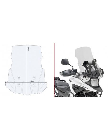 CUPULA GIVI P/KITAO SUZUKI.V-STROM/ D3117ST