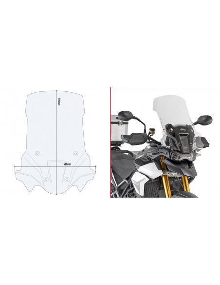CUPULA GIVI P/KITAO TRIUMPH.TIGER.9 D6418ST