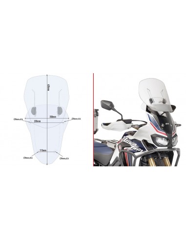 PARABRISAS GIVI AIRFLOW P/KITAOHONDA.AFRICA.T
