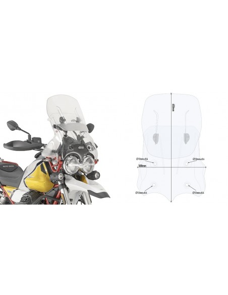 PARABRISAS GIVI AIRFLOW P/KITAOGUZZI.V85.TT.1