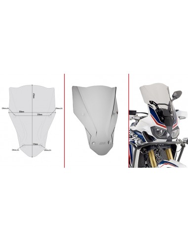 PARABRISAS GIVI HONDA.AFRICA.TWIN.CRFL.1000.1