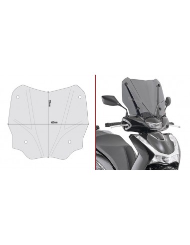 PARABRISAS GIVI P/KITAO HONDA.SH.125-150.2020