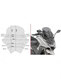 PARABRISAS GIVI P/KITAO KYMCO.AK.550.17