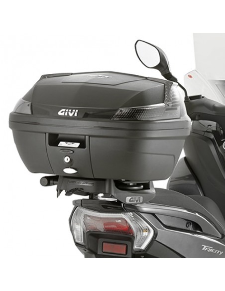 MALETA GIVI B47 BLADE TECH MONOLOCK 47 LTS.NEGRA CON CATADIOPTRICOS AHUMADOS