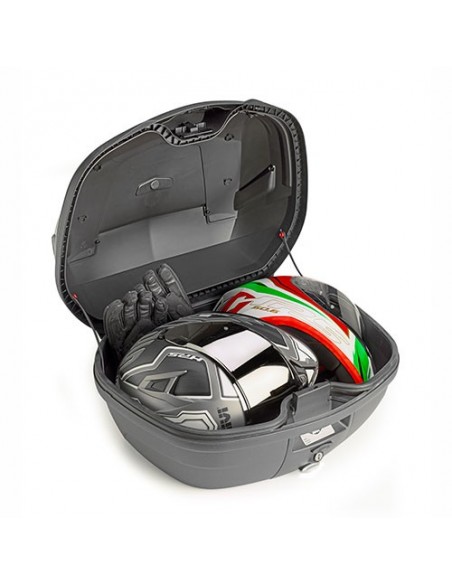 MALETA GIVI B47 BLADE TECH MONOLOCK 47 LTS.NEGRA CON CATADIOPTRICOS AHUMADOS