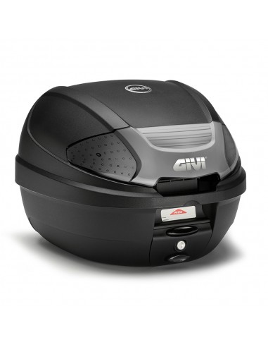 MALETA GIVI MONOLOCK 30 LITROS NEGRO CON CATADIOPTRICOS AHUMADOS