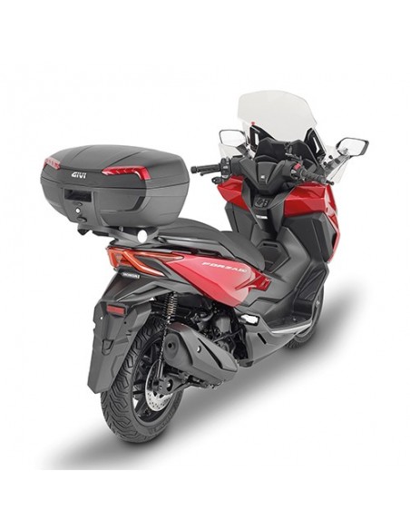 MALETA GIVI E46 RIVIERA MONOLOCK 46 LTS NEGRA CON CATADIOPTRICOS ROJO